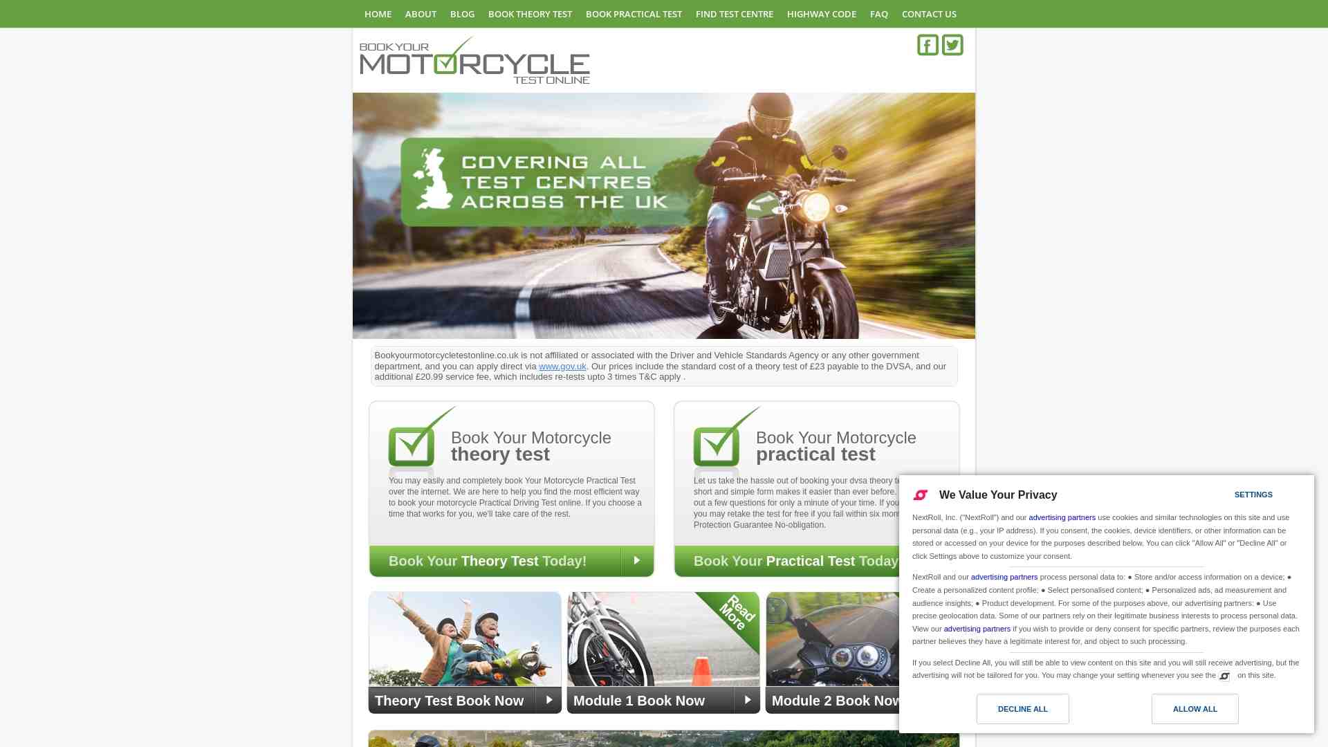 Take Motorcycle Theory Test Online | Reviewmotors.co